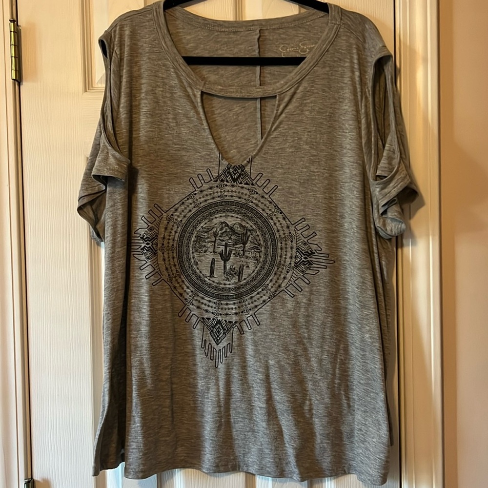 Jessica Simpson western top 3X